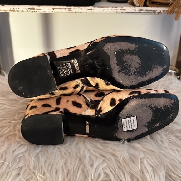 Auth GUCCI Leopard Ankle Booties Boots Shoes  Size 38 1/2 - Picture 6 of 12
